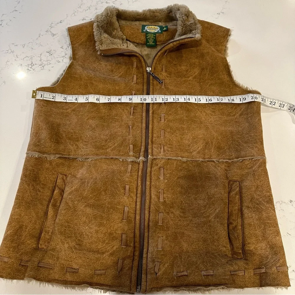 Cabela's Faux Suede Brown Women's Vest
